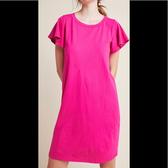 Anthropologie Dresses Anthropologie Tla Flutter Sleeve Dress Poshmark